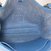 Hermes Evelyne small model shoulder bag in blue jean leather taurillon clémence - Detail D2 thumbnail