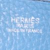 Bolso bandolera Hermes Evelyne modelo pequeño en cuero taurillon clémence azul - Detail D3 thumbnail