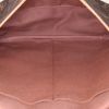 Bolso bandolera Louis Vuitton Saumur modelo grande en lona Monogram revestida marrón y cuero natural - Detail D3 thumbnail
