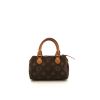 Louis Vuitton Speedy Nano shoulder bag in brown monogram canvas and natural leather - 360 thumbnail