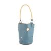Hermes Mangeoire handbag in blue jean leather taurillon clémence - 00pp thumbnail