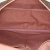 Saumur medium model shoulder bag in monogram canvas and natural leather - Detail D2 thumbnail