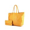 Goyard Saint-Louis shopping bag in yellow Goyard canvas and yellow leather - 00pp thumbnail