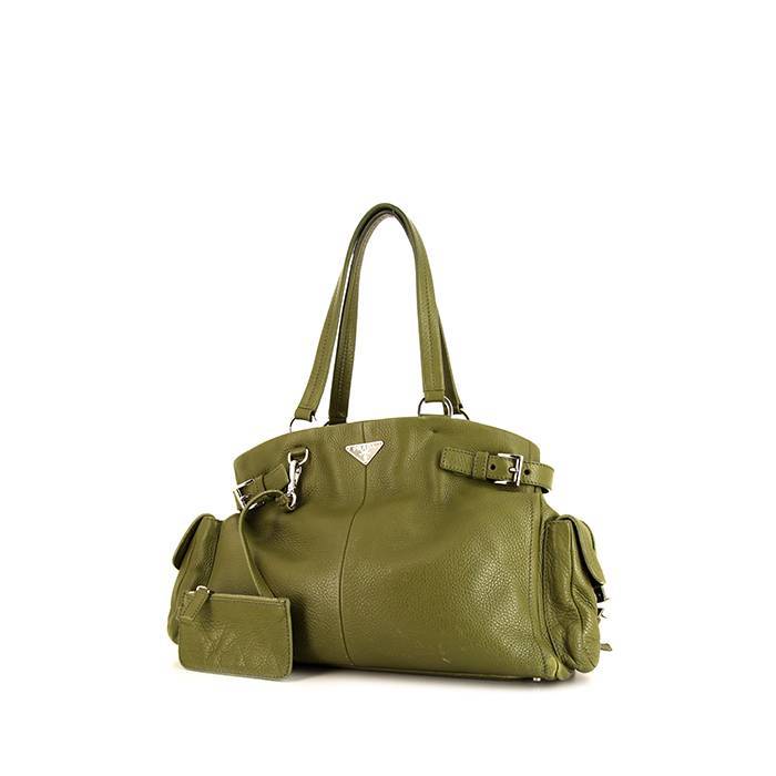 Authentic PRADA Vintage Nylon Tessuto Shoulder Tote Bag Purse Green 3449H |  eBay
