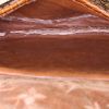 Louis Vuitton Saumur mini shoulder bag in brown monogram velvet and brown crocodile - Detail D2 thumbnail