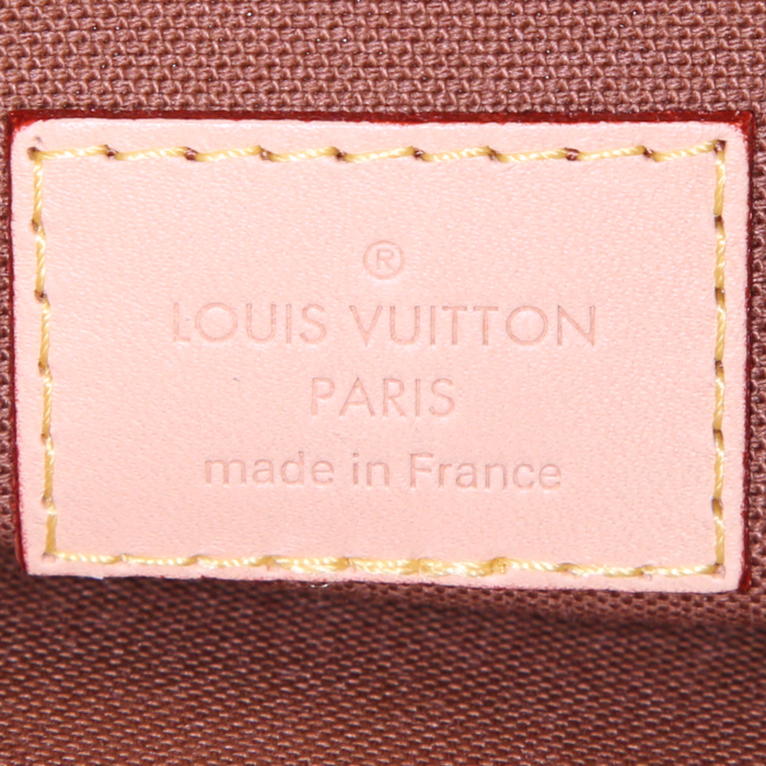 Bolso bandolera Louis Vuitton Multi-Pochette Accessoires en lona Monogram marrón y cuero natural - Detail D4