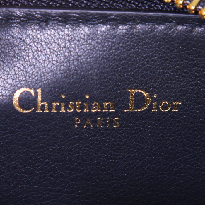 Portatelefono Dior 30 Montaigne in tela monogram blu - Detail D4