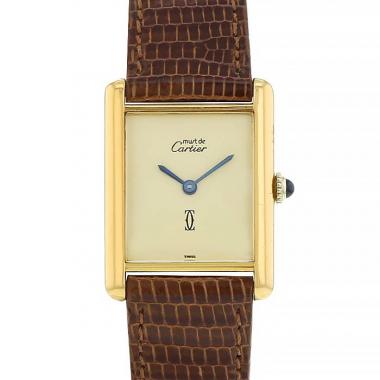 Montre Cartier Tank Must en vermeil Vers  1990