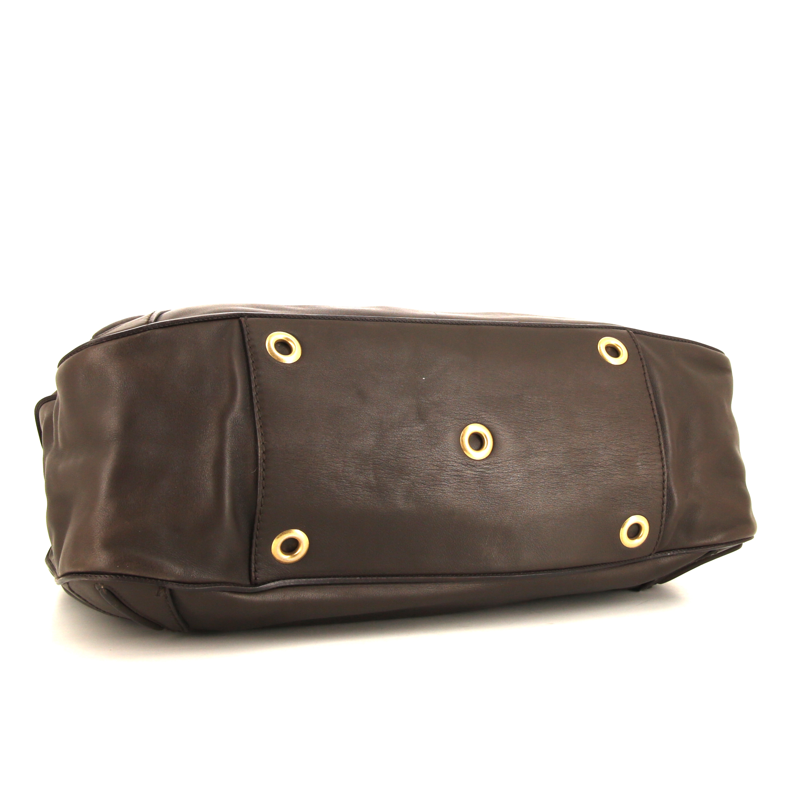 Borsa Saint Laurent in pelle marrone - Detail D4