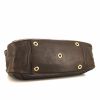 Bolso de mano Saint Laurent en cuero marrón - Detail D4 thumbnail
