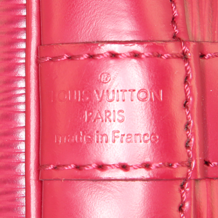 Louis Vuitton petit Noé shoulder bag in pink epi leather - Detail D3