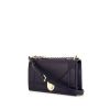 Dior Diorama shoulder bag in dark blue grained leather - 00pp thumbnail
