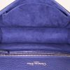 Dior Diorama shoulder bag in dark blue grained leather - Detail D3 thumbnail