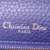 Borsa a tracolla Dior Diorama in pelle martellata blu scuro - Detail D4 thumbnail