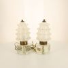 Pietro Toso & Co., pair of Murano glass and brass table lamps, 1930s - 360 thumbnail