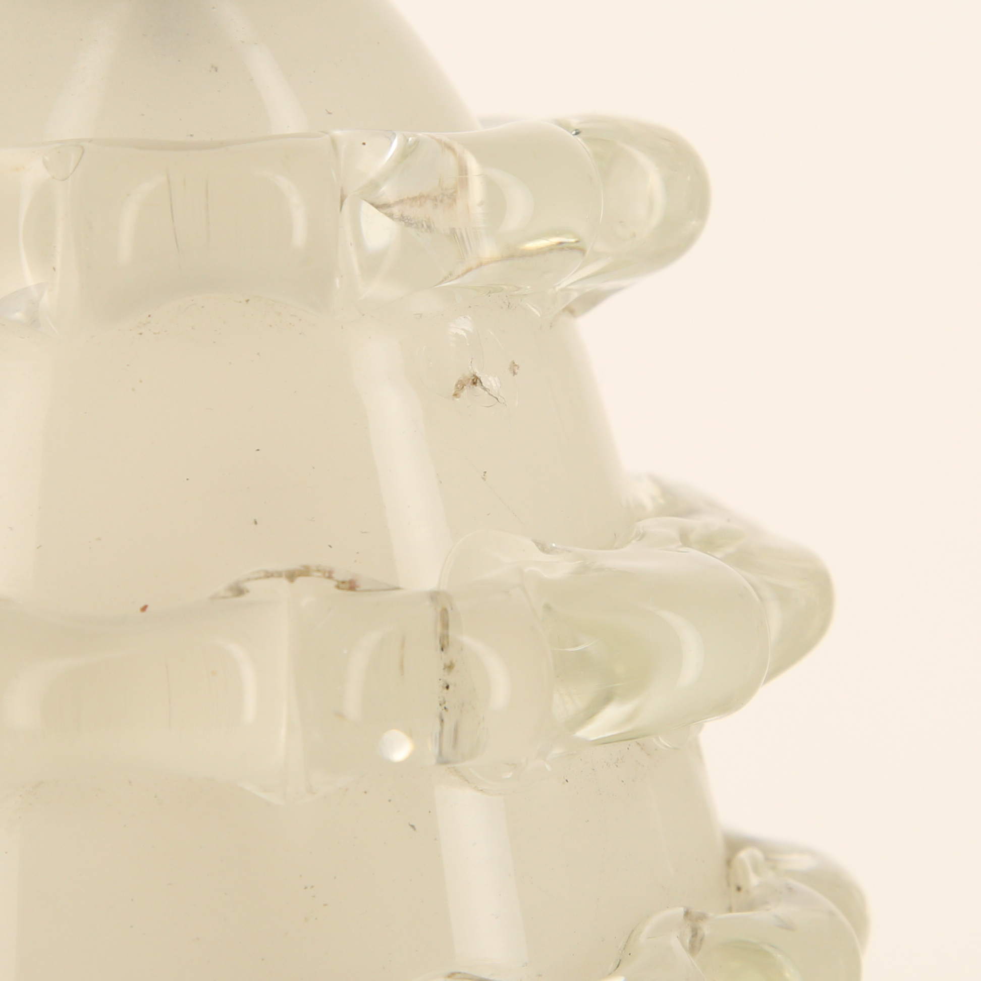 Pietro Toso & Co., pair of Murano glass and brass table lamps, 1930s - Detail D3