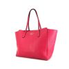 Gucci Swing shopping bag in pink grained leather - 00pp thumbnail