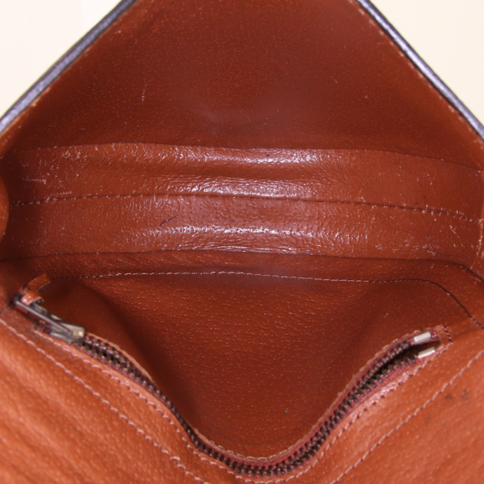 Louis Vuitton Chantilly messenger bag in brown monogram canvas and natural leather - Detail D2