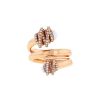 De Grisogono Allegra ring in pink gold,  cacholong and diamonds - 00pp thumbnail