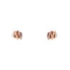 De Grisogono Allegra earrings in pink gold,  cacholong and diamonds - Detail D1 thumbnail