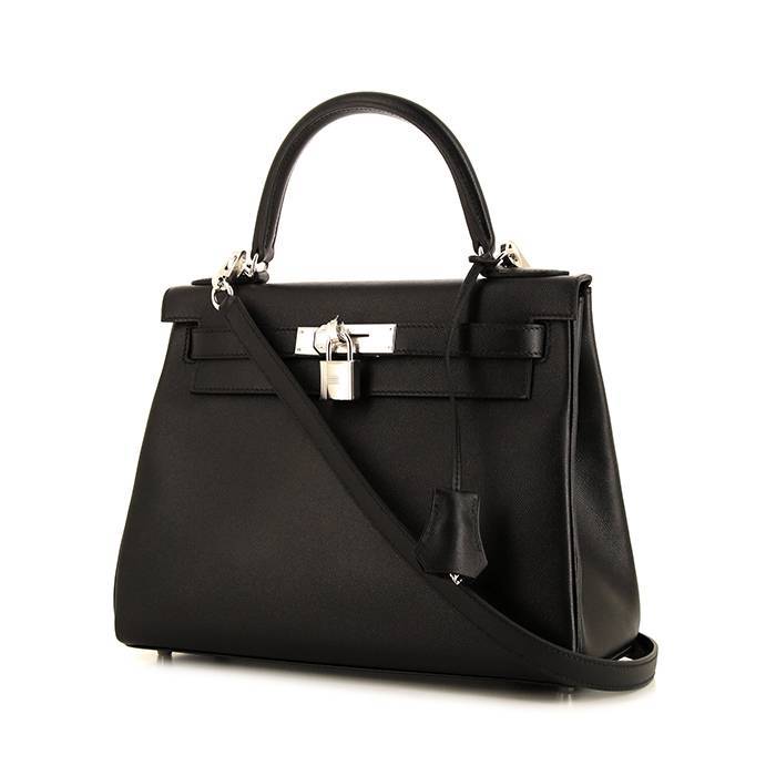 Hermes Lindy 30 In Black: Veau Togo Handbag