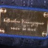 Bolso de mano Salvatore Ferragamo en cuero azul - Detail D3 thumbnail