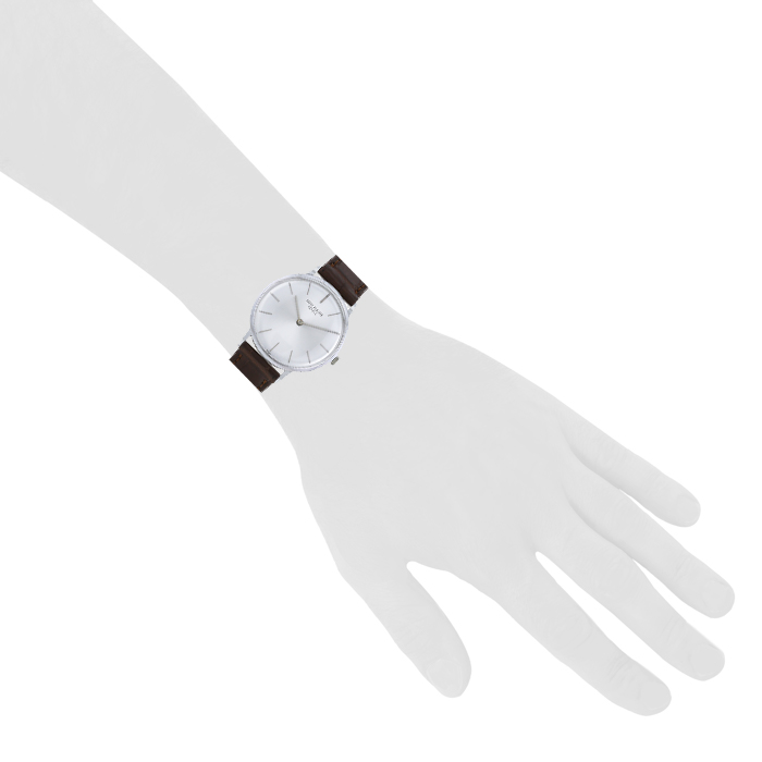 Patek Philippe Calatrava watch in white gold Ref:  3468 Circa  1990 - Detail D1