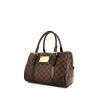 Bolso de mano Louis Vuitton Berkeley en lona a cuadros ébano y cuero marrón - 00pp thumbnail