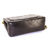 Chanel Mini Timeless shoulder bag in dark brown quilted leather - Detail D4 thumbnail