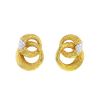 Vintage earrings for non pierced ears in yellow gold and diamonds - 00pp thumbnail