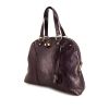 Yves Saint Laurent Muse large model handbag in purple leather - 00pp thumbnail