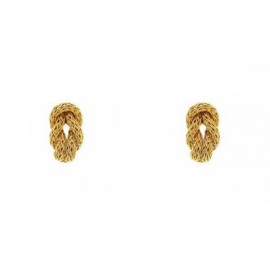 Orecchini Zolotas Snake Lace in oro giallo