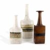 Bruno Gambone, deux vases bouteilles, en céramique émaillée, signés sur chaque vase, vers 2000 - Detail D2 thumbnail