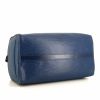 Sac à main Louis Vuitton Speedy 30 en cuir épi bleu - Detail D4 thumbnail