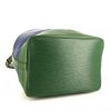 Bolso para llevar al hombro Louis Vuitton grand Noé en cuero Epi bicolor azul y verde - Detail D4 thumbnail