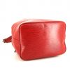 Borsa a spalla Louis Vuitton grand Noé in pelle Epi rossa - Detail D4 thumbnail