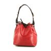 Shopping bag Louis Vuitton petit Noé in pelle Epi bicolore rossa e nera - 360 thumbnail