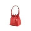 Shopping bag Louis Vuitton petit Noé in pelle Epi rossa - 00pp thumbnail
