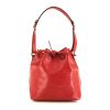 Louis Vuitton petit Noé shopping bag in red epi leather - 360 thumbnail