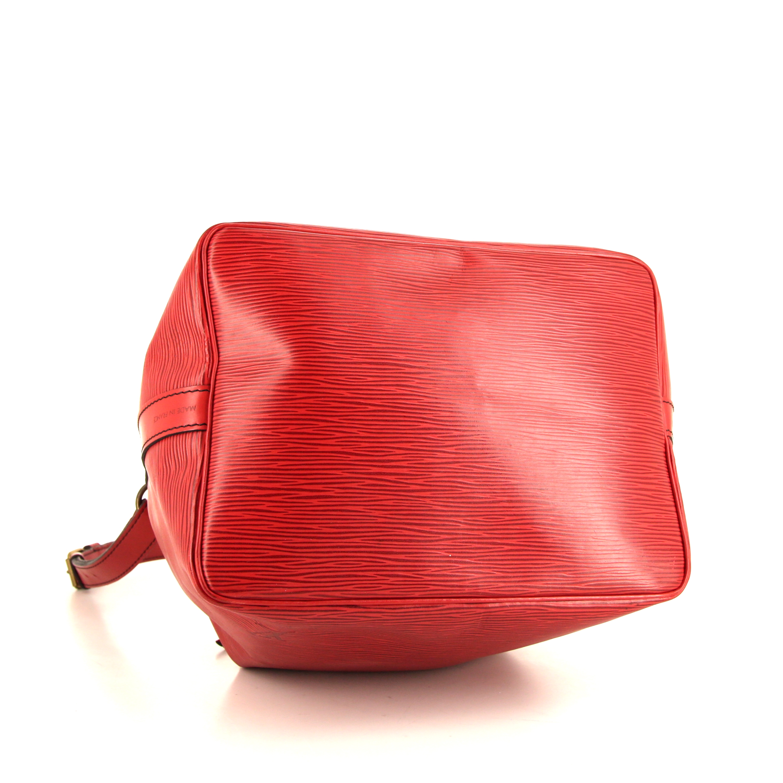 Bolso Cabás Louis Vuitton petit Noé en cuero Epi rojo - Detail D4