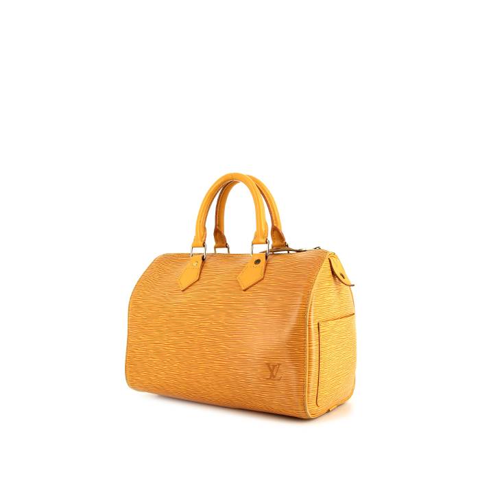 Louis Vuitton Yellow EPI Leather Speedy 25