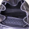 Gucci Bamboo small backpack in black leather and bamboo - Detail D2 thumbnail