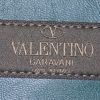 Valentino Garavani shoulder bag in black and green suede - Detail D3 thumbnail