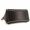 Givenchy Antigona medium model bag worn on the shoulder or carried in the hand in black leather and white leather - Detail D5 thumbnail