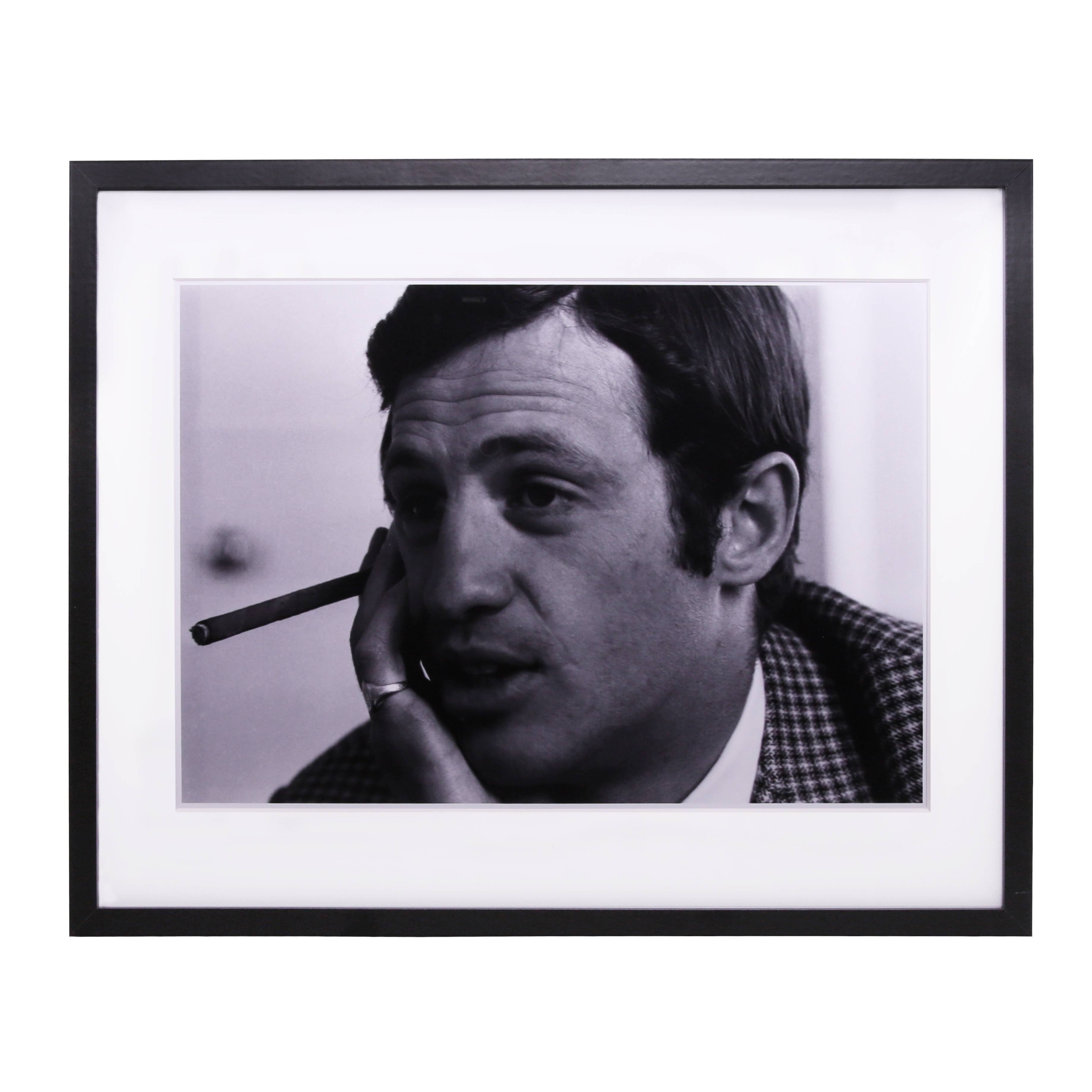 Henri Elwing, "Jean-Paul Belmondo", from the 1965's framed photograph, signed and numbered - 00pp