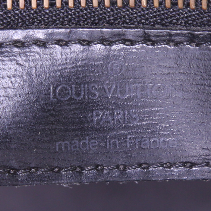 Sac à main Louis Vuitton Saint Jacques grand modèle en cuir épi noir - Detail D3