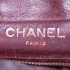 Bolso de mano Chanel Vintage en cuero acolchado color burdeos - Detail D4 thumbnail