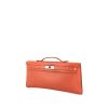 Hermès Kelly Cut pouch in pink Thé Swift leather - 00pp thumbnail