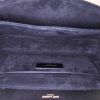 Saint Laurent Bellechasse shoulder bag in black leather and grey suede - Detail D2 thumbnail