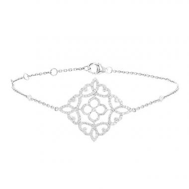 Brazalete Messika Eden en oro blanco y diamantes